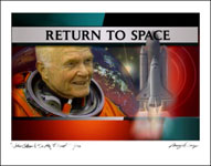 TV Grphic, John Glenn Return to Space